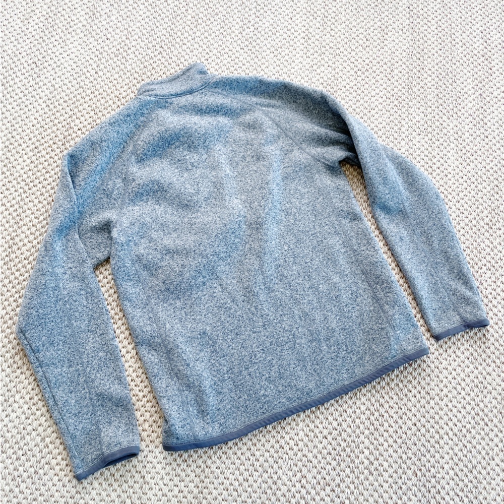 Patagonia Light Gray Fleece Pullover Quarter Zip Fleece – Women’s Medium - Picture 8 of 8